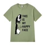 Adult Unisex Tops Exclusive Design On Wednesdays This Is My Happy Face T-shirts And Hoodies
