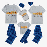 Family Matching Pajamas Exclusive Design Is Potato Friends Gray Pajamas Set