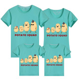 Family Matching Clothing Top Potato Squad Family T-shirts