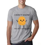Adult Unisex Tops Exclusive Design I Don't Know I'm Just A Potato T-shirts And Hoodies