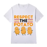 Adult Unisex Tops Exclusive Design Respect The Potato T-shirts And Hoodies