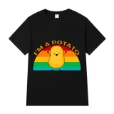 Adult Unisex Tops Exclusive Design I'm A Potato Rainbow T-shirts And Hoodies