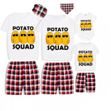Family Matching Pajamas Exclusive Design Is Potato Squad Short Pajamas Set