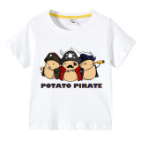Kids Unisex Clothing Top For Boys And Girls Is Potato Pirate T-shirts