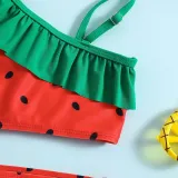 Toddler Girls 2 Pieces Swimwear Watermelon Swimsuit