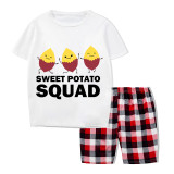 Family Matching Pajamas Exclusive Design Is Potato Sweet Potato Squad Short Pajamas Set