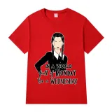 Adult Unisex Tops Exclusive Design In A World Full Of Mondays Be A Wednesday T-shirts And Hoodies