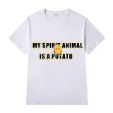 Adult Unisex Tops Exclusive Design My Spirit Animal Is A Potato Slogan T-shirts And Hoodies