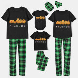 Family Matching Pajamas Exclusive Design Is Potato Friends Black Pajamas Set