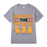 Adult Unisex Tops Exclusive Design Respect The Potato T-shirts And Hoodies
