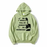 Adult Unisex Tops Exclusive Design In A World Full Of Mondays Be A Wednesday Bats T-shirts And Hoodies