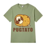 Adult Unisex Tops Exclusive Design Pugtato T-shirts And Hoodies