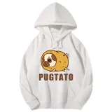 Adult Unisex Tops Exclusive Design Pugtato T-shirts And Hoodies