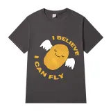 Adult Unisex Tops Exclusive Design I Believe I Can Fly Potato With Wings T-shirts And Hoodies