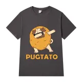 Adult Unisex Tops Exclusive Design Cool Pugtato With Glasses T-shirts And Hoodies