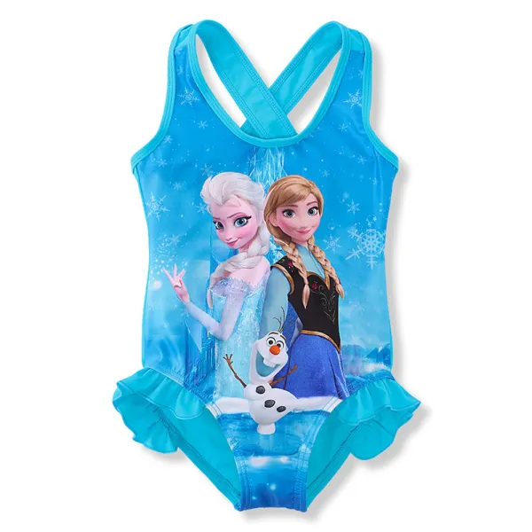 Toddler Girls One Piece Swimwear Princess Sling Swimsuit