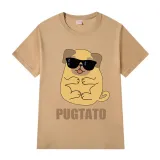 Adult Unisex Tops Exclusive Design Pugtato With Glasses T-shirts And Hoodies