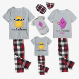 Family Matching Pajamas Exclusive Design Is Potato I Am A Potato Gray Pajamas Set