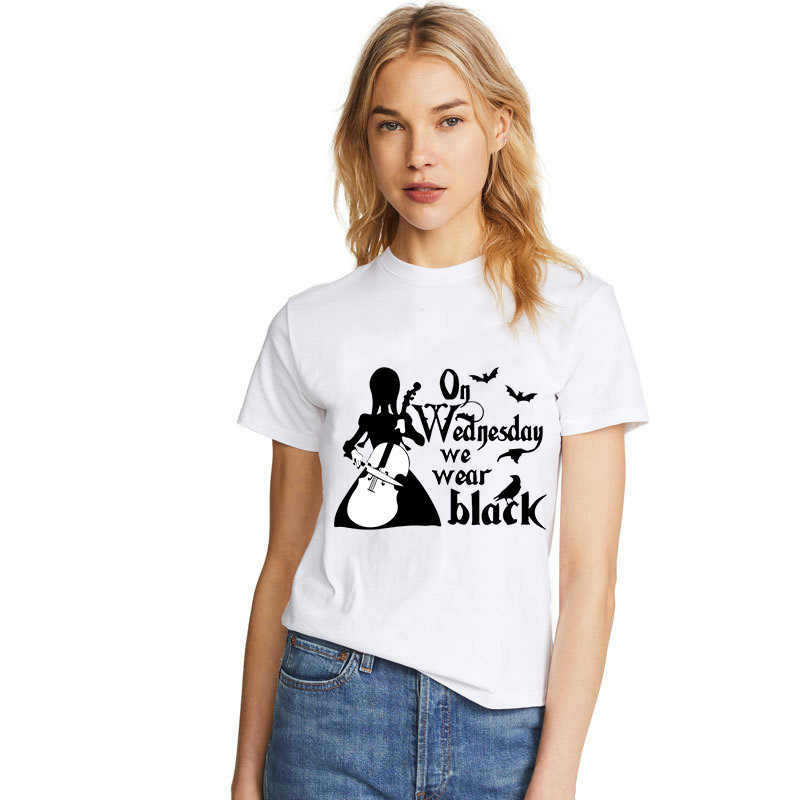 Adult Unisex Tops Exclusive Design On Wednesdays We Wear Black Cello T-shirts And Hoodies