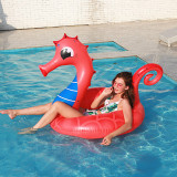 Inflatable Seahorse Pool Float Summer Beach Swimming Ring