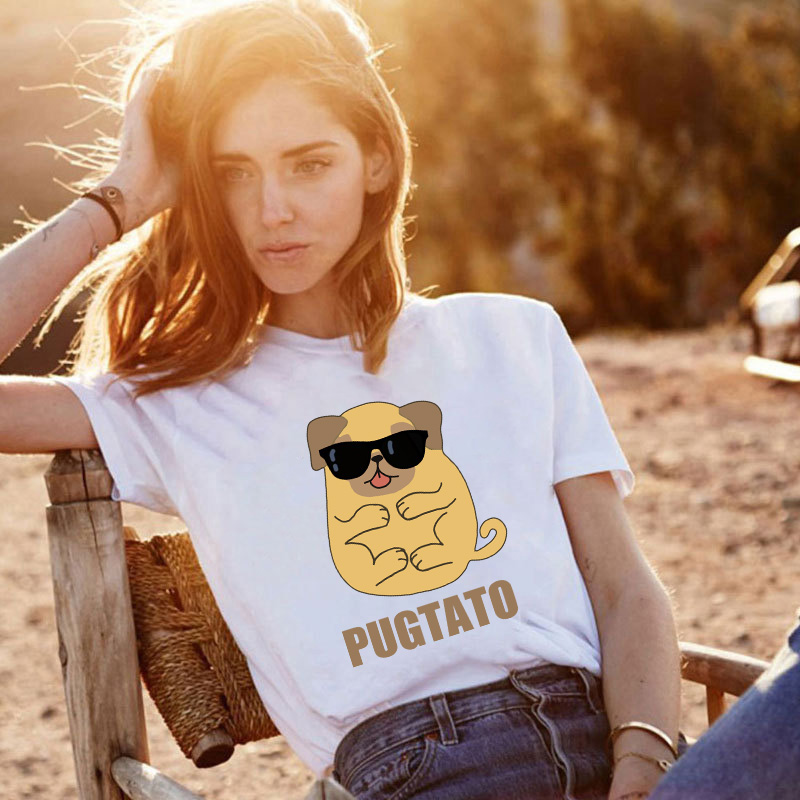 Adult Unisex Tops Exclusive Design Pugtato With Glasses T-shirts And Hoodies