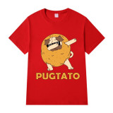 Adult Unisex Tops Exclusive Design Cool Pugtato With Glasses T-shirts And Hoodies