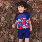 Toddler Kids Boy Swimwear Spider Prints Float Adjustable Buoyancy Swimsuit