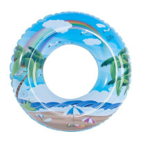 Toddler Kids Pool Floats Inflated Swimming Rings Rainbow Beach Swimming Circle