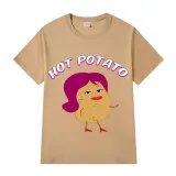 Adult Unisex Tops Exclusive Design Hot Potato T-shirts And Hoodies