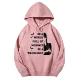 Adult Unisex Tops Exclusive Design In A World Full Of Mondays Be A Wednesday Bats T-shirts And Hoodies