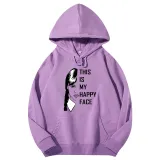 Adult Unisex Tops Exclusive Design On Wednesdays This Is My Happy Face T-shirts And Hoodies