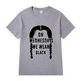 Adult Unisex Tops Exclusive Design On Wednesdays We Wear Black Braids T-shirts And Hoodies