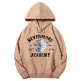 Adult Unisex Tops Exclusive Design Nevermore Academy Est 1791 Bats T-shirts And Hoodies