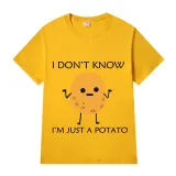 Adult Unisex Tops Exclusive Design I Don't Know I'm Just A Potato T-shirts And Hoodies