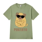 Adult Unisex Tops Exclusive Design Pugtato With Glasses T-shirts And Hoodies