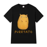 Adult Unisex Tops Exclusive Design Purrtato T-shirts And Hoodies
