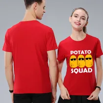Adult Unisex Tops Exclusive Design Potato Squad T-shirts And Hoodies