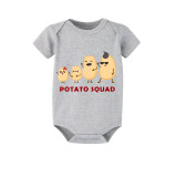 Family Matching Pajamas Exclusive Design Is Potato Family Gray Short Long Pajamas Set