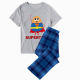 Family Matching Pajamas Exclusive Design Is Potato Super Potato Gray Pajamas Set