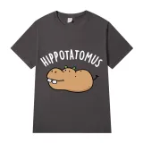 Adult Unisex Tops Exclusive Design Hippotatomus T-shirts And Hoodies