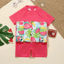 Toddler Kids Swimwear Watermelon Prints Float Adjustable Buoyancy Swimsuit