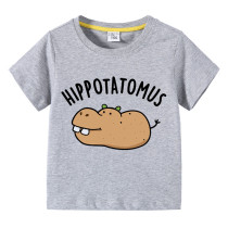 Kids Unisex Clothing Top For Boys And Girls Is Potato Hippotatomus T-shirts