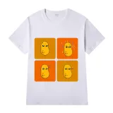 Adult Unisex Tops Exclusive Design Potato Emoji T-shirts And Hoodies