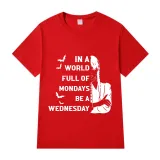Adult Unisex Tops Exclusive Design In A World Full Of Mondays Be A Wednesday Bats T-shirts And Hoodies