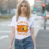 Adult Unisex Tops Exclusive Design Couch Potato T-shirts And Hoodies