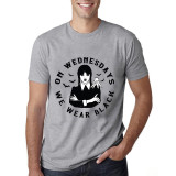 Adult Unisex Tops Exclusive Design On Wednesdays We Wear Black T-shirts And Hoodies