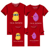 Family Matching Clothing Top I Am A Sweet Potato Family T-shirts