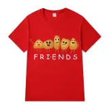 Adult Unisex Tops Exclusive Design Potato Friends T-shirts And Hoodies