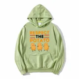 Adult Unisex Tops Exclusive Design Respect The Potato T-shirts And Hoodies