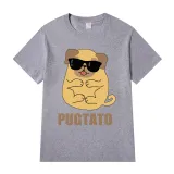 Adult Unisex Tops Exclusive Design Pugtato With Glasses T-shirts And Hoodies